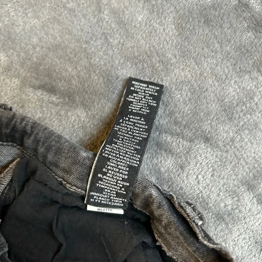 Kendall‎ + Kylie The BU Short Black Distressed Denim Shorts Womens Size 30 30x9